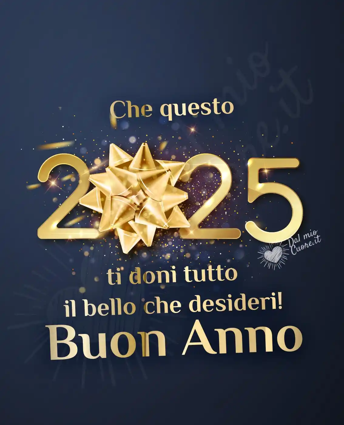 Che questo 2025 ti doni tutto il bello che desideri! Buon Anno
