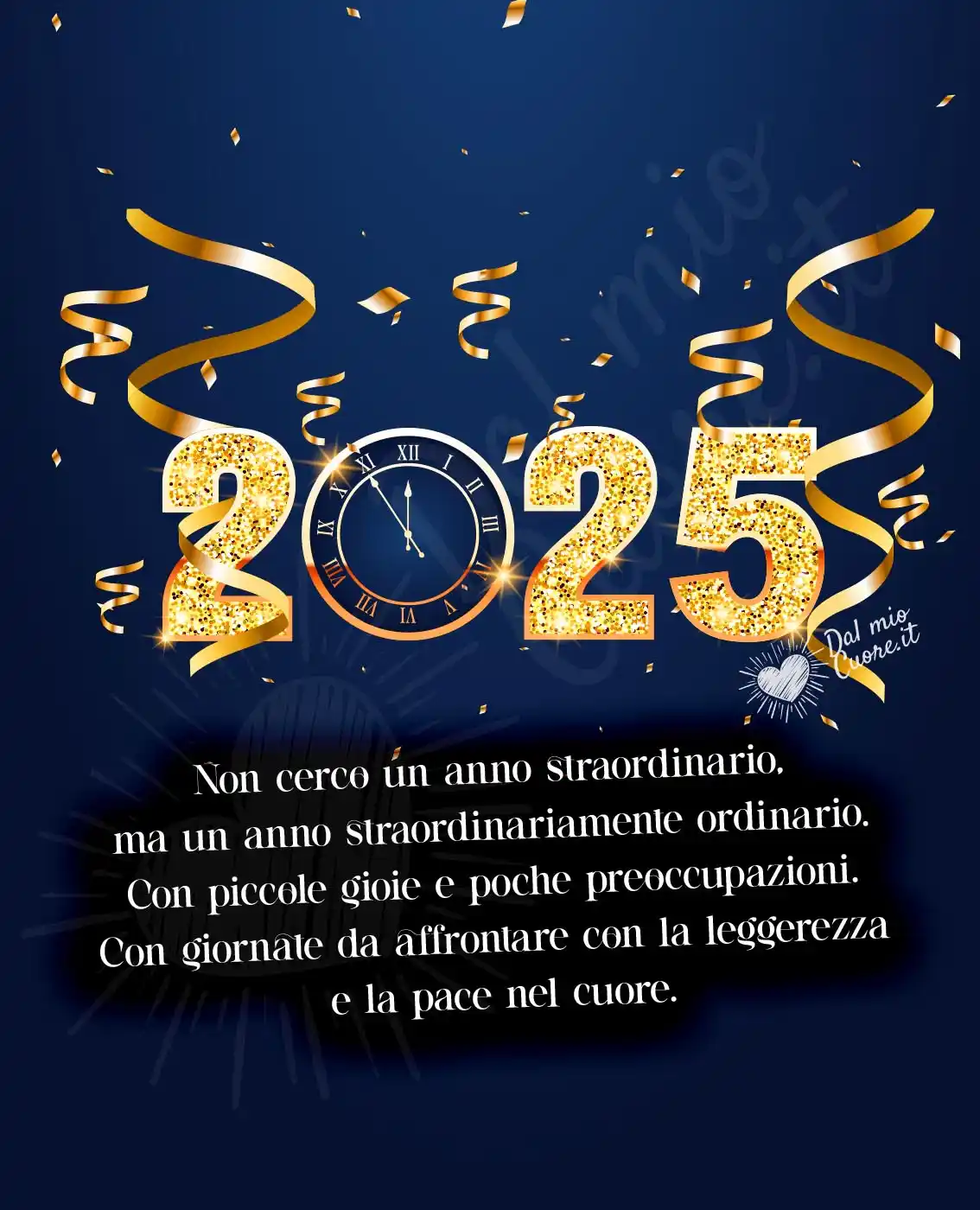 Buon 2025 con frase