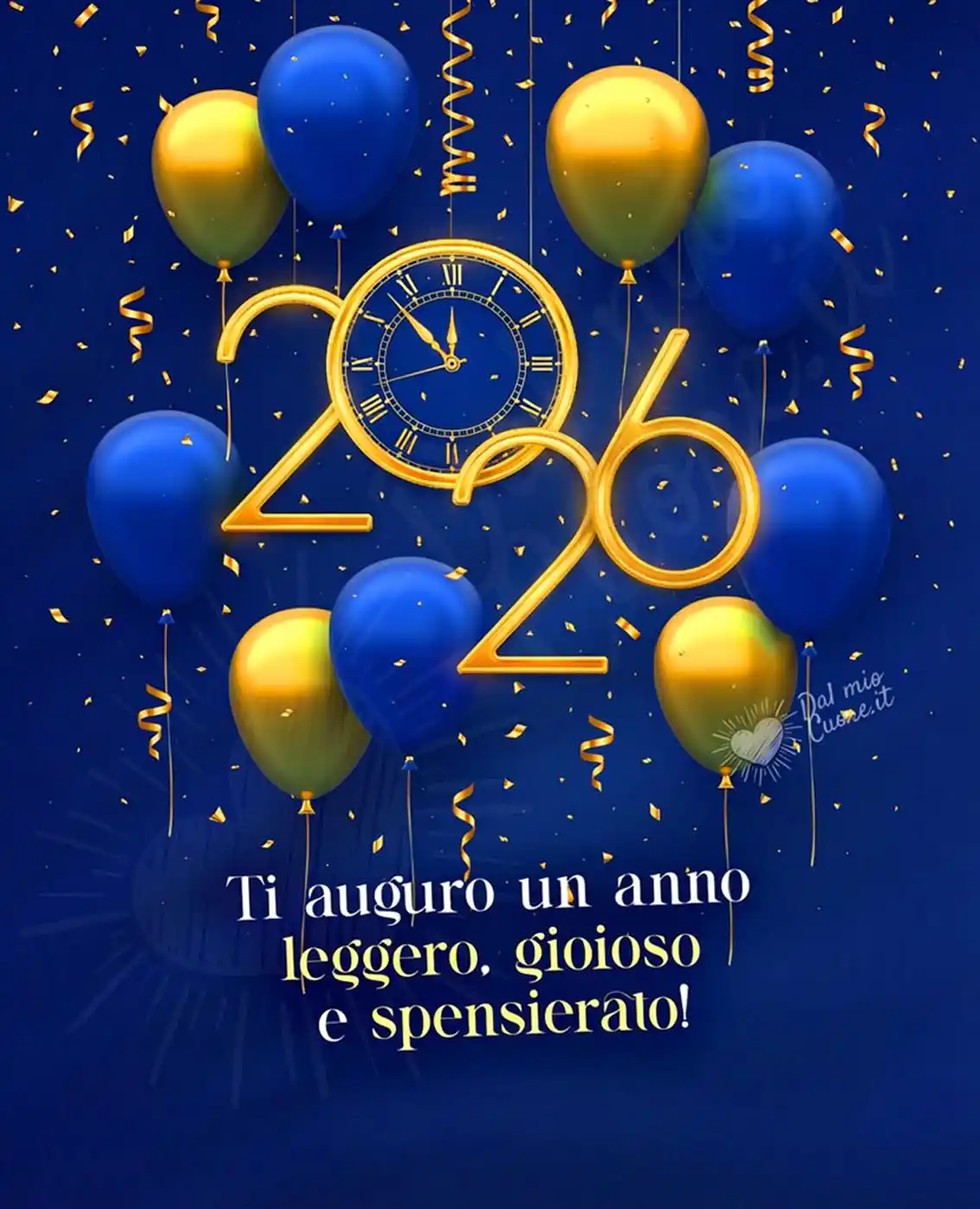 Buon 2026. Ti auguro un anno leggero, gioioso e spensierato!
