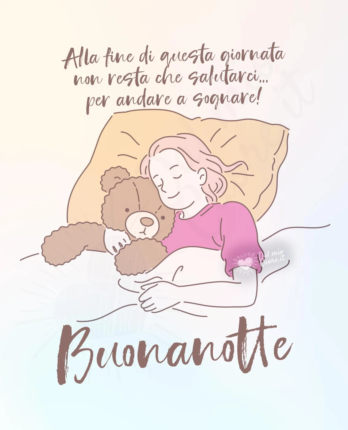 Buonanotte! Alla fine di questa giornata non resta che salutarci... per andare a sognare!