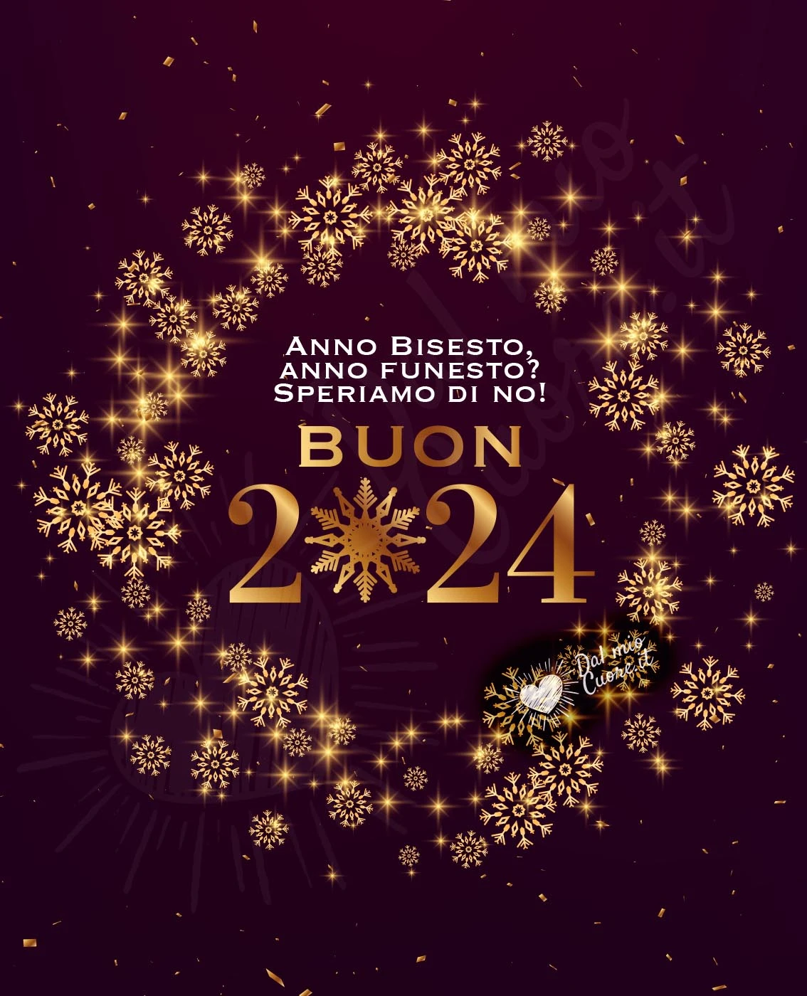 Anno Bisesto, anno funesto? Speriamo di no! Buon 2024. Divertente Anno Bisesto, anno funesto? Speriamo di no! Buon 2024. Divertente