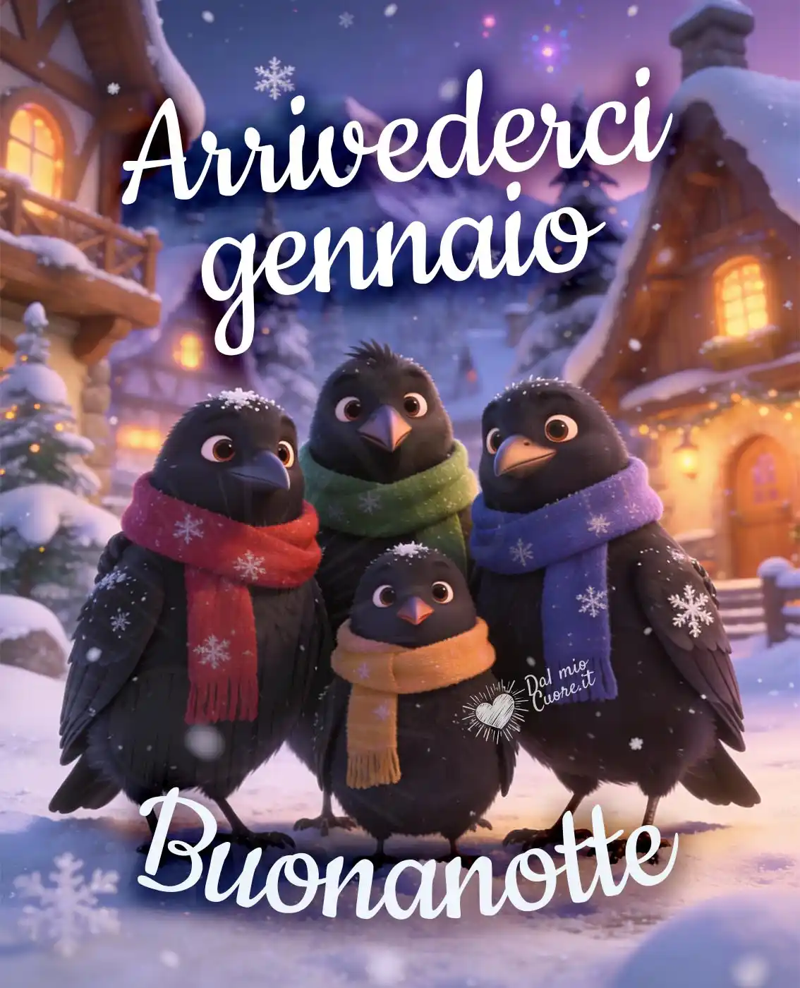 Buonanotte. Arrivederci gennaio