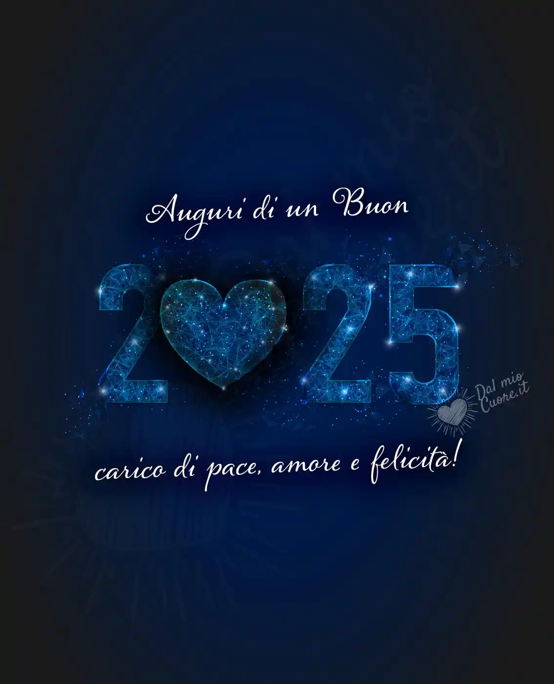 Auguri di un Buon 2025 carico di pace, amore e felicità