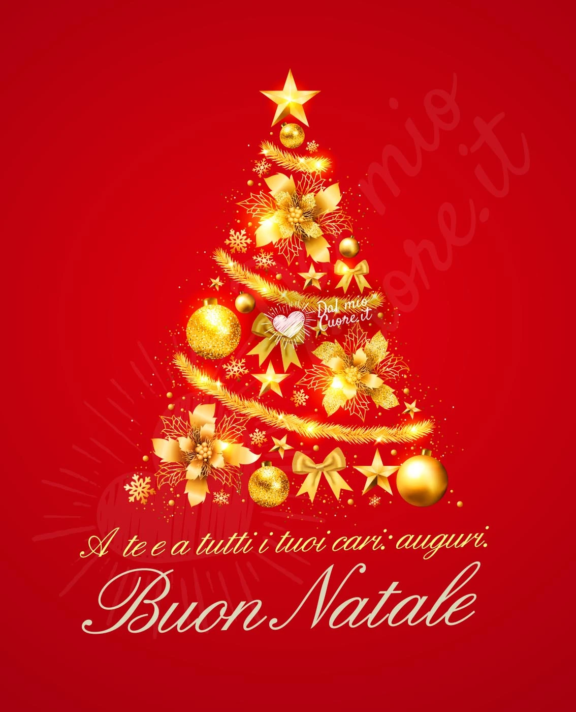 A te e a tutti i tuoi cari: auguri. Buon Natale A te e a tutti i tuoi cari: auguri. Buon Natale