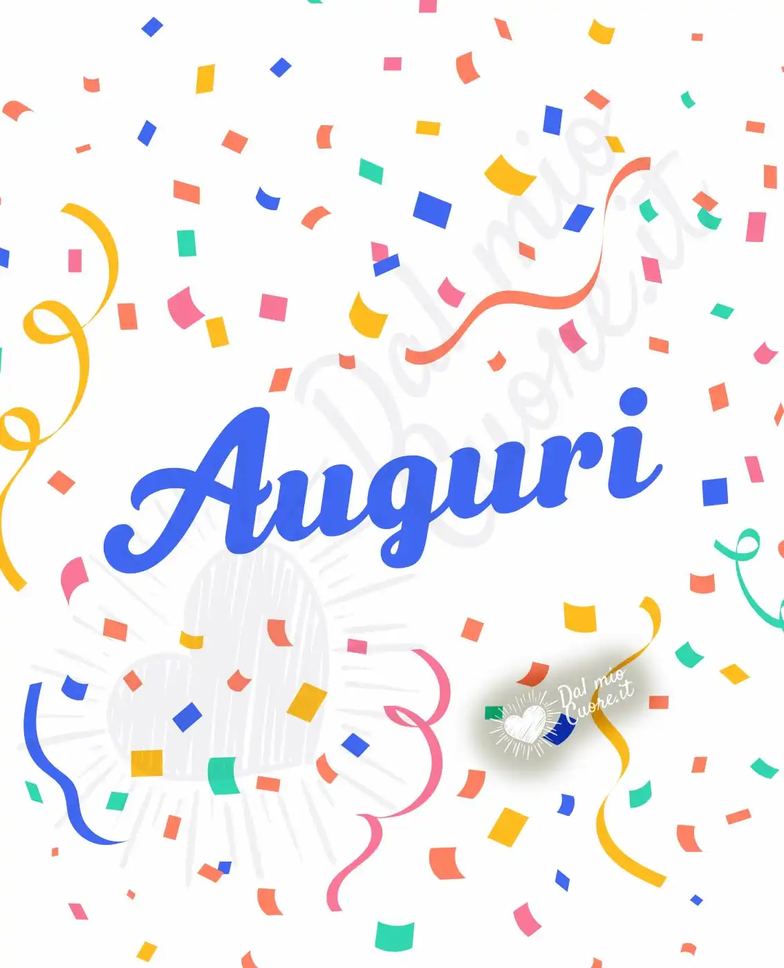 Auguri con coriandoli Auguri con coriandoli