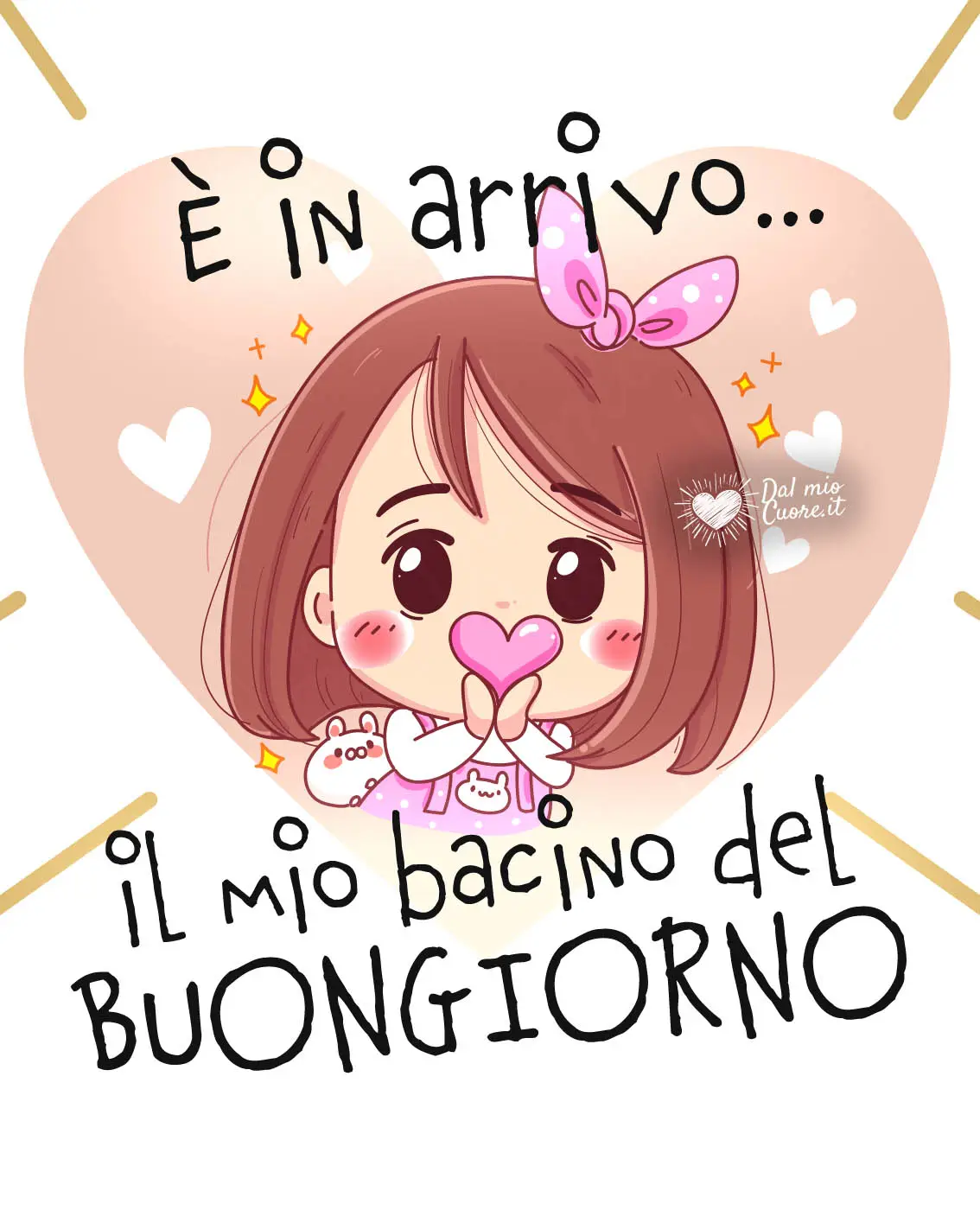 È in arrivo il mio bacino del buongiorno! È in arrivo il mio bacino del buongiorno!