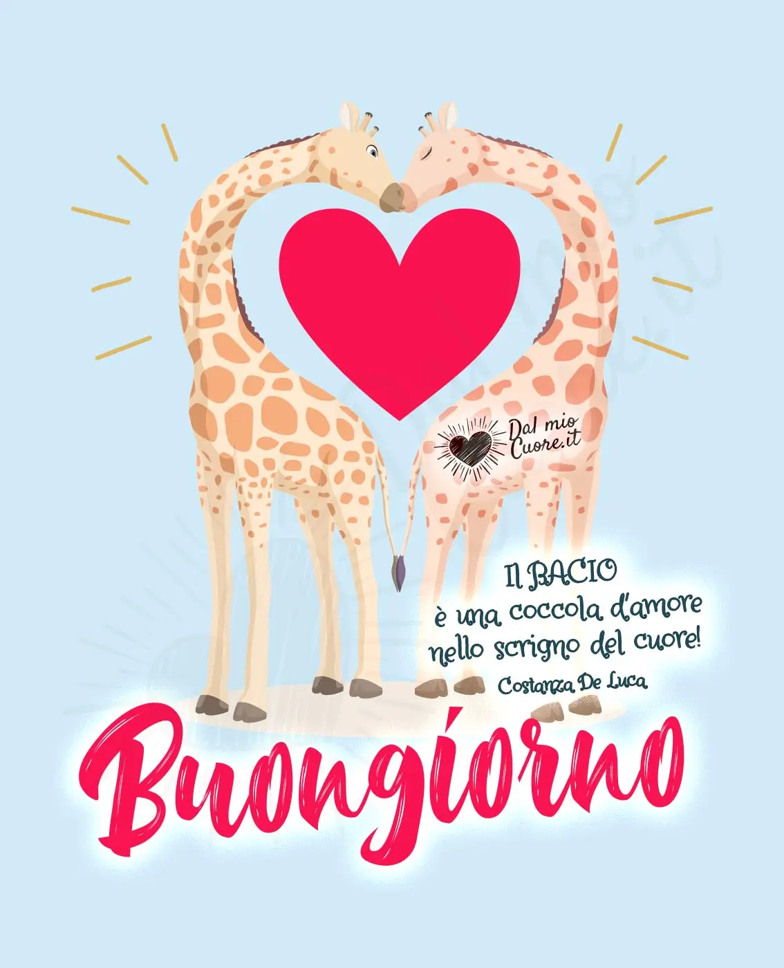 Il Bacio è una coccola d'amore nello scrigno del cuore! Buongiorno
