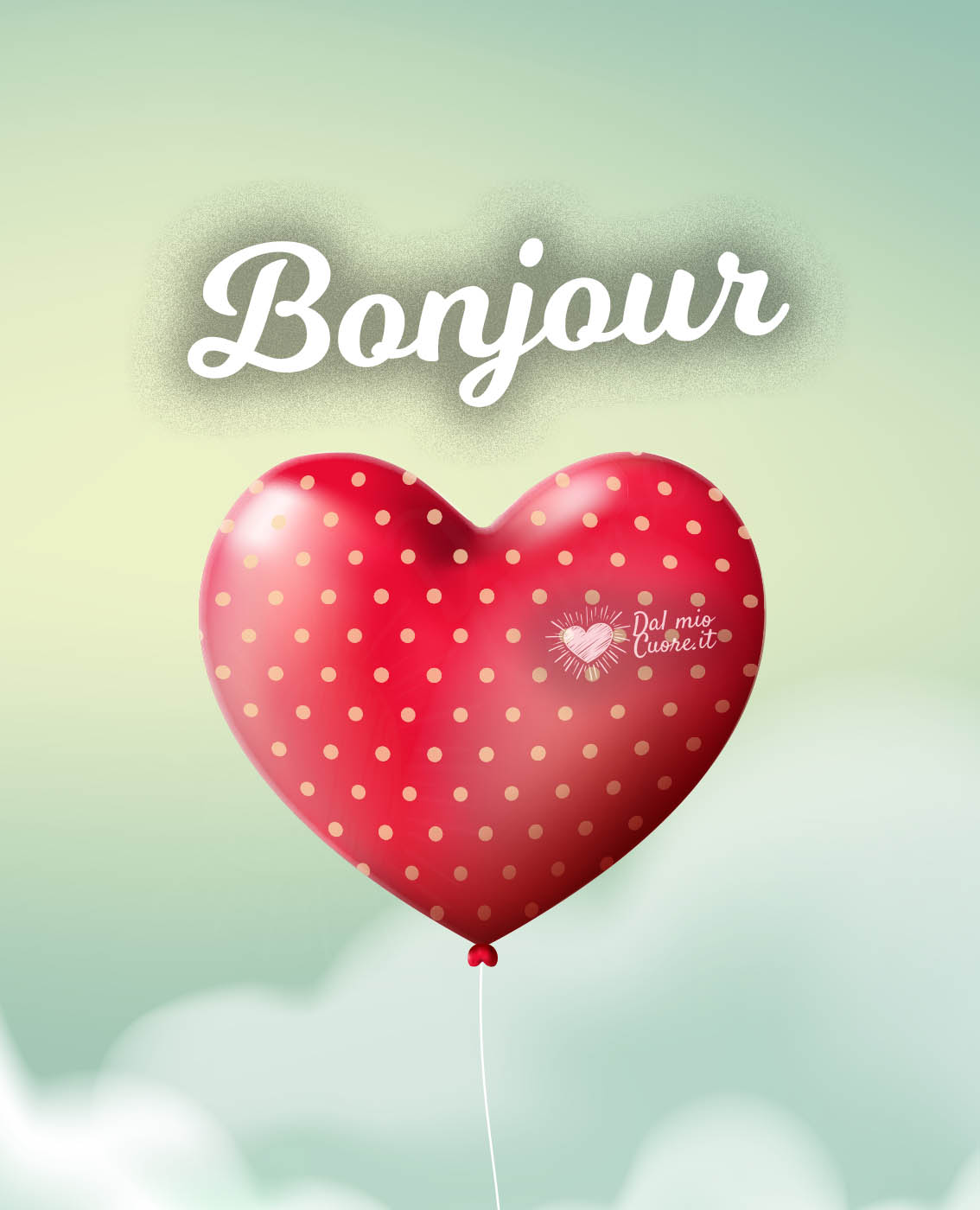 Bonjour avec un coeur