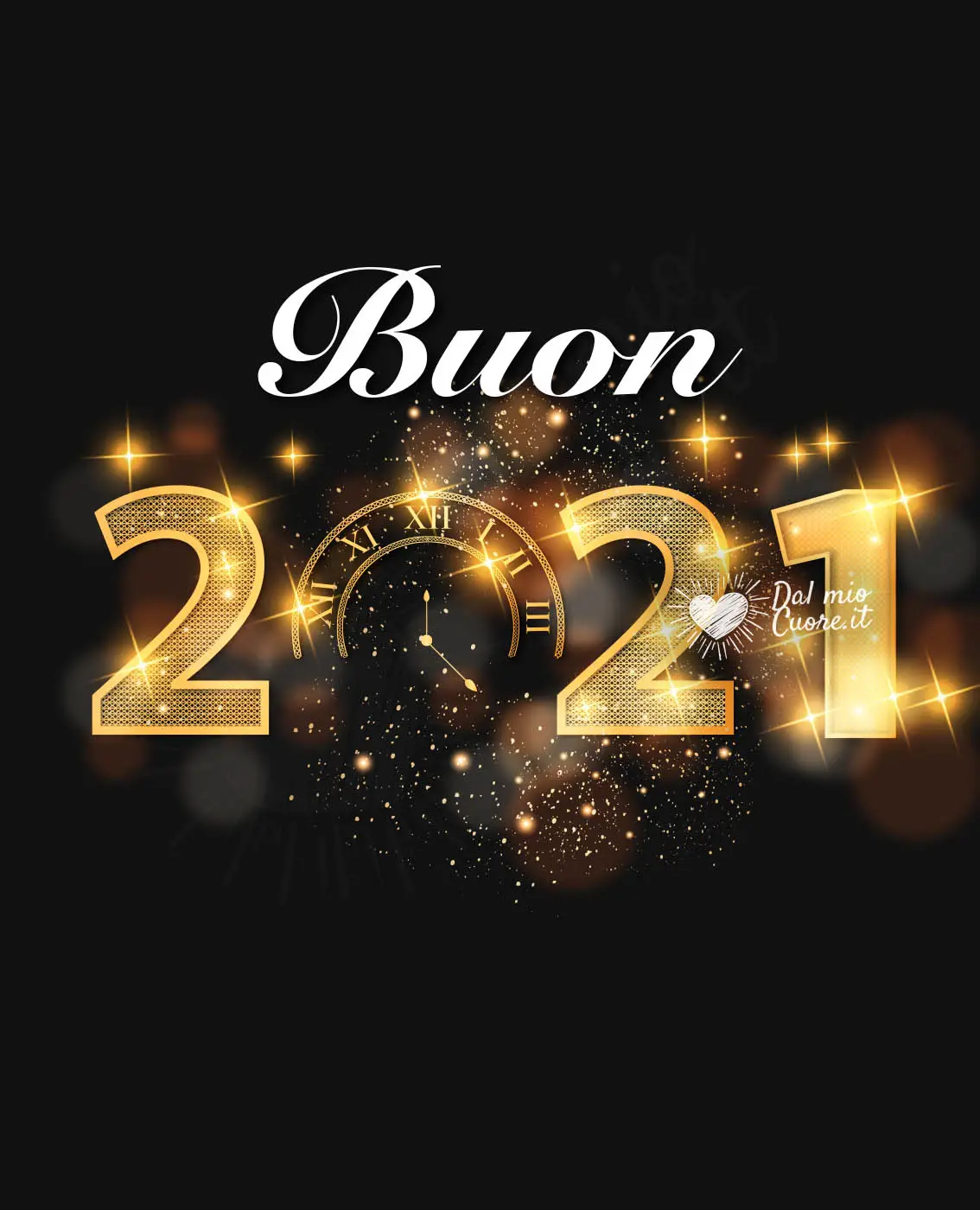 Buon 2021 con glitter