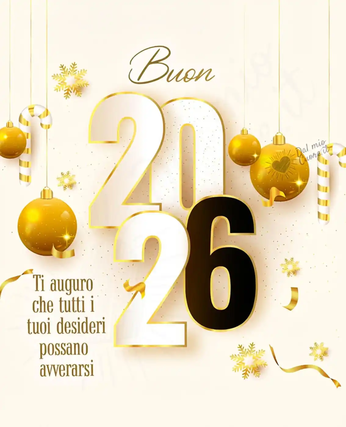Buon 2026. Ti auguro che tutti i tuoi desideri possano avverarsi