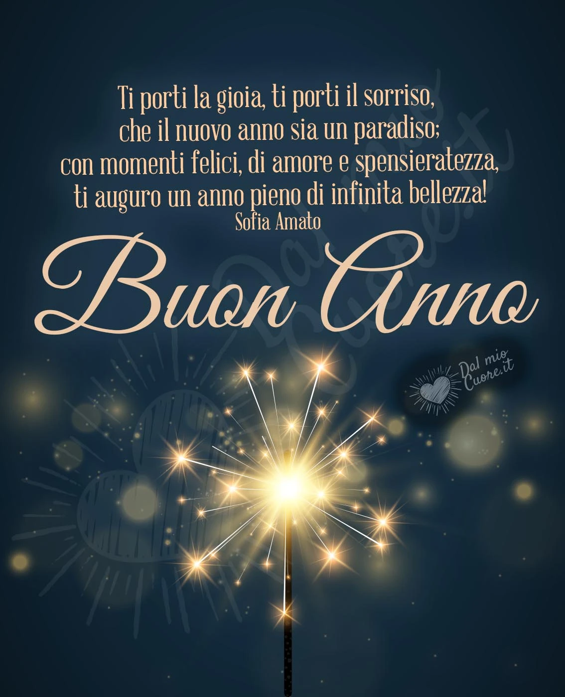 Buon Anno, frase con rima: Ti porti la gioia, ti porti il sorriso, che il nuovo anno sia un paradiso; con momenti felici, di amore e spensieratezza, ti auguro un anno pieno di infinita bellezza! Buon Anno, frase con rima: Ti porti la gioia, ti porti il sorriso, che il nuovo anno sia un paradiso; con momenti felici, di amore e spensieratezza, ti auguro un anno pieno di infinita bellezza!