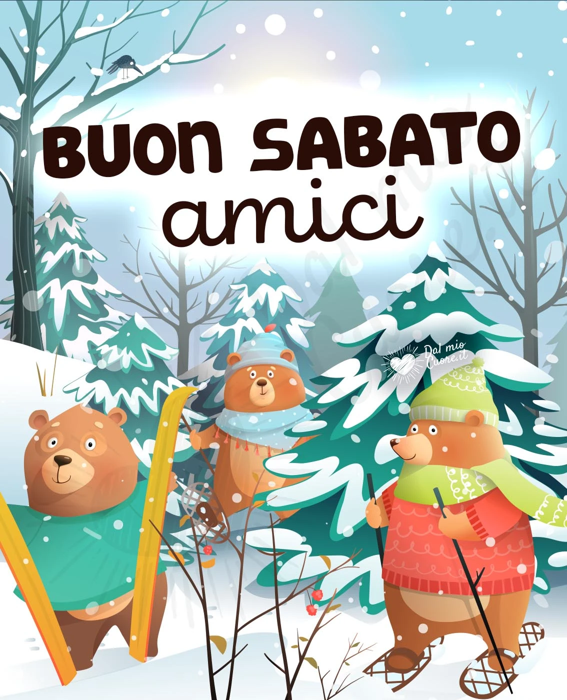 Buon sabato amici (con neve)