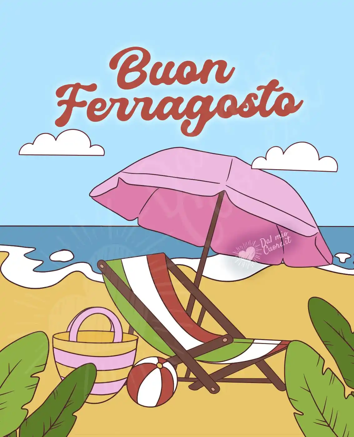 "Buon Ferragosto in riva al mare