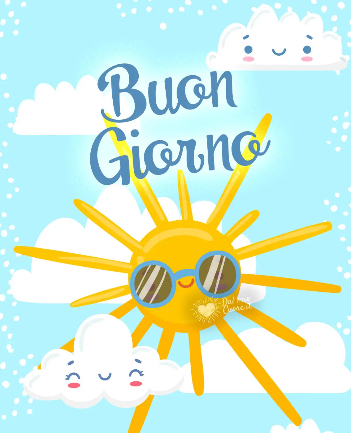 Buon giorno con sole e nuvole