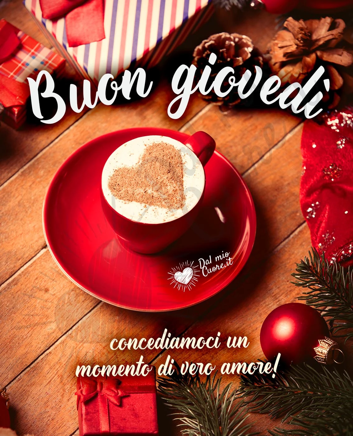 Imm buon giovedì natalizio con caffè