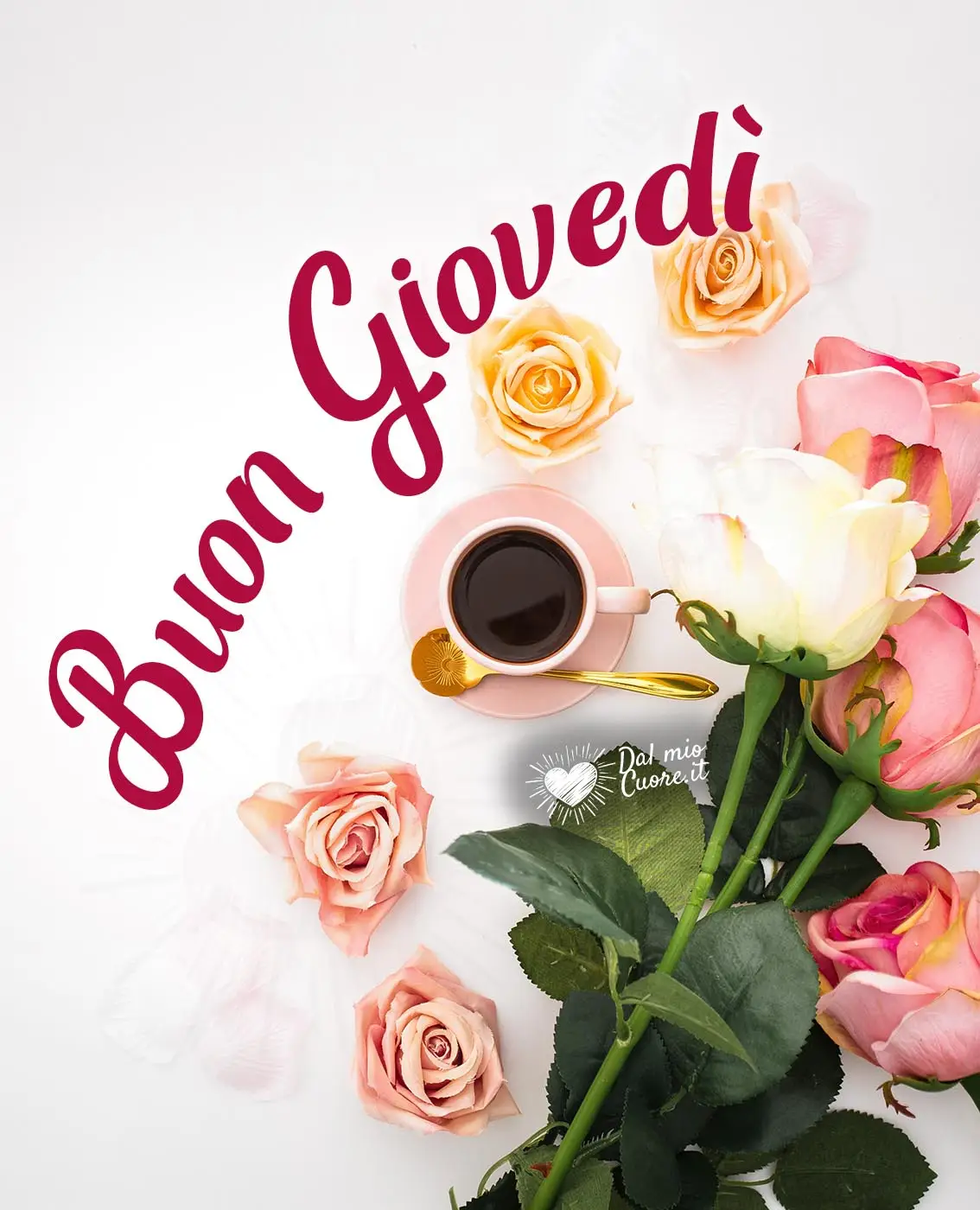 Immagini buon giovedì con fiori e caffè Immagini buon giovedì con fiori e caffè