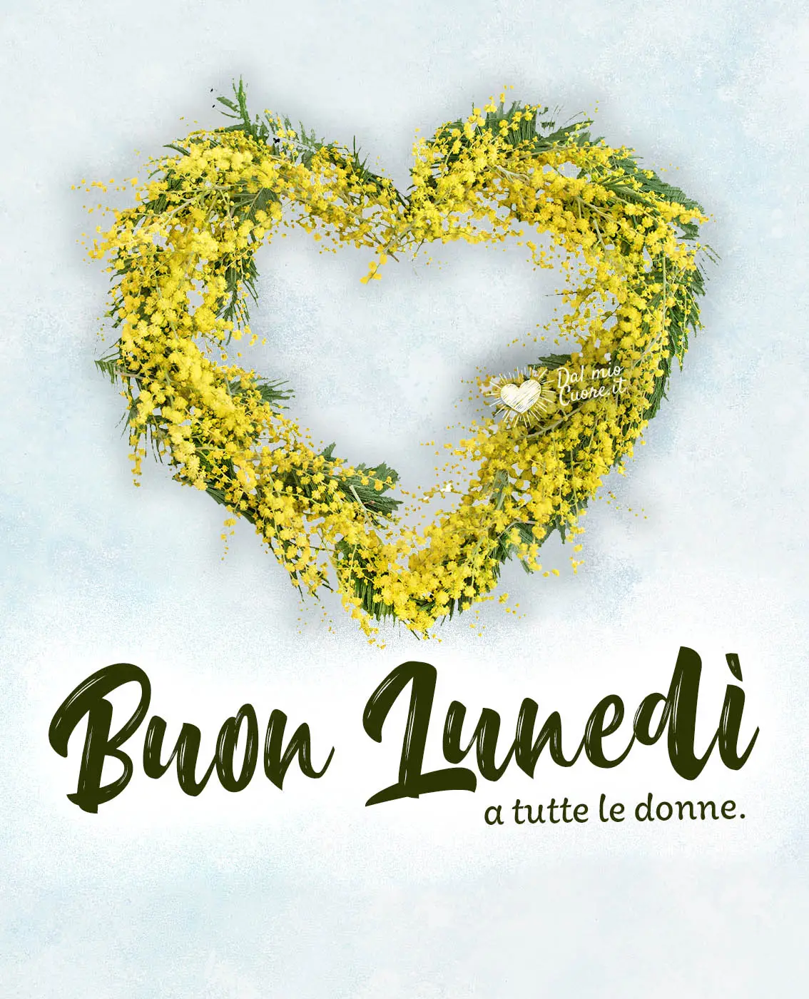 Buon lunedì a tutte le donne con cuore di mimose Buon lunedì a tutte le donne con cuore di mimose
