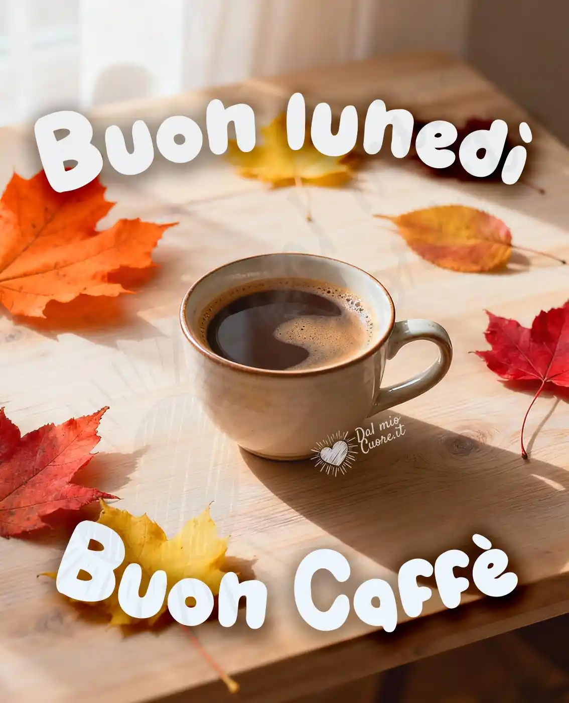 Buon lunedì autunnale con caffè Buon lunedì autunnale con caffè