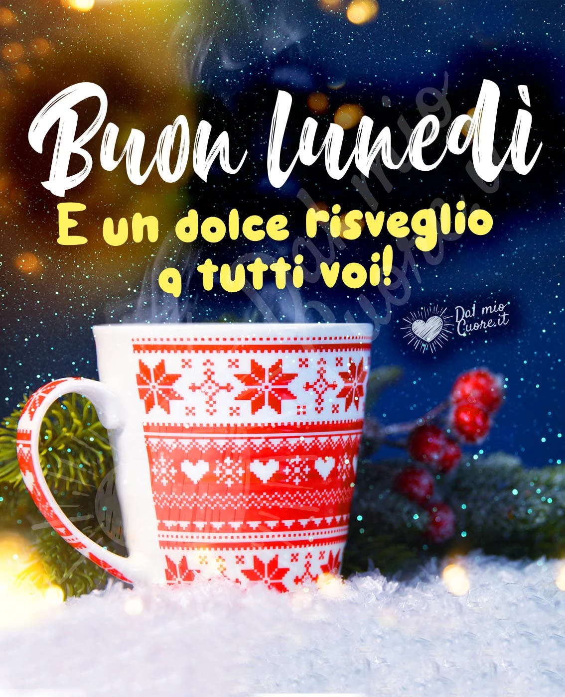 Buon lunedì e un dolce risveglio a tutti voi