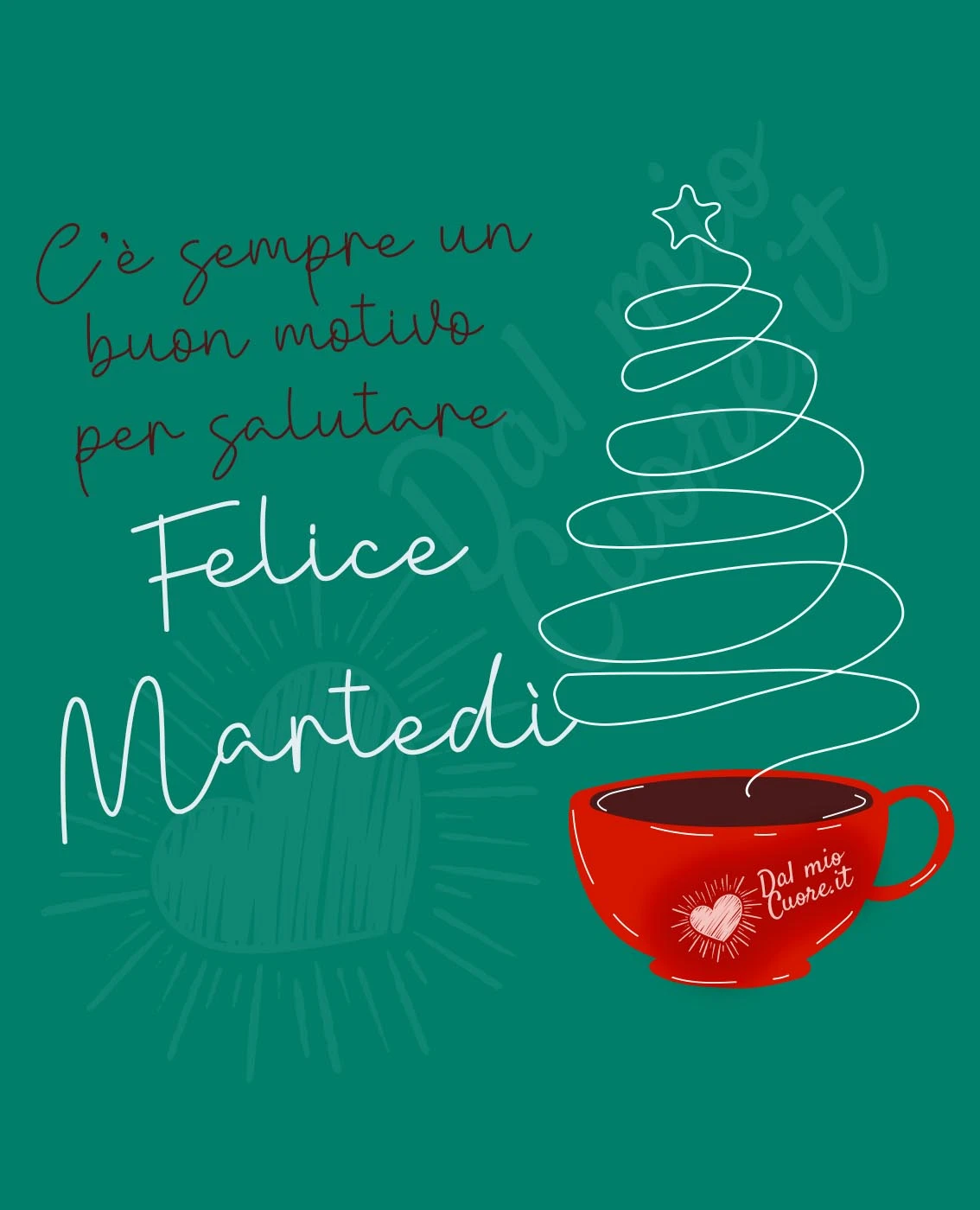C’è sempre un buon motivo per salutare. Felice martedì C’è sempre un buon motivo per salutare. Felice martedì
