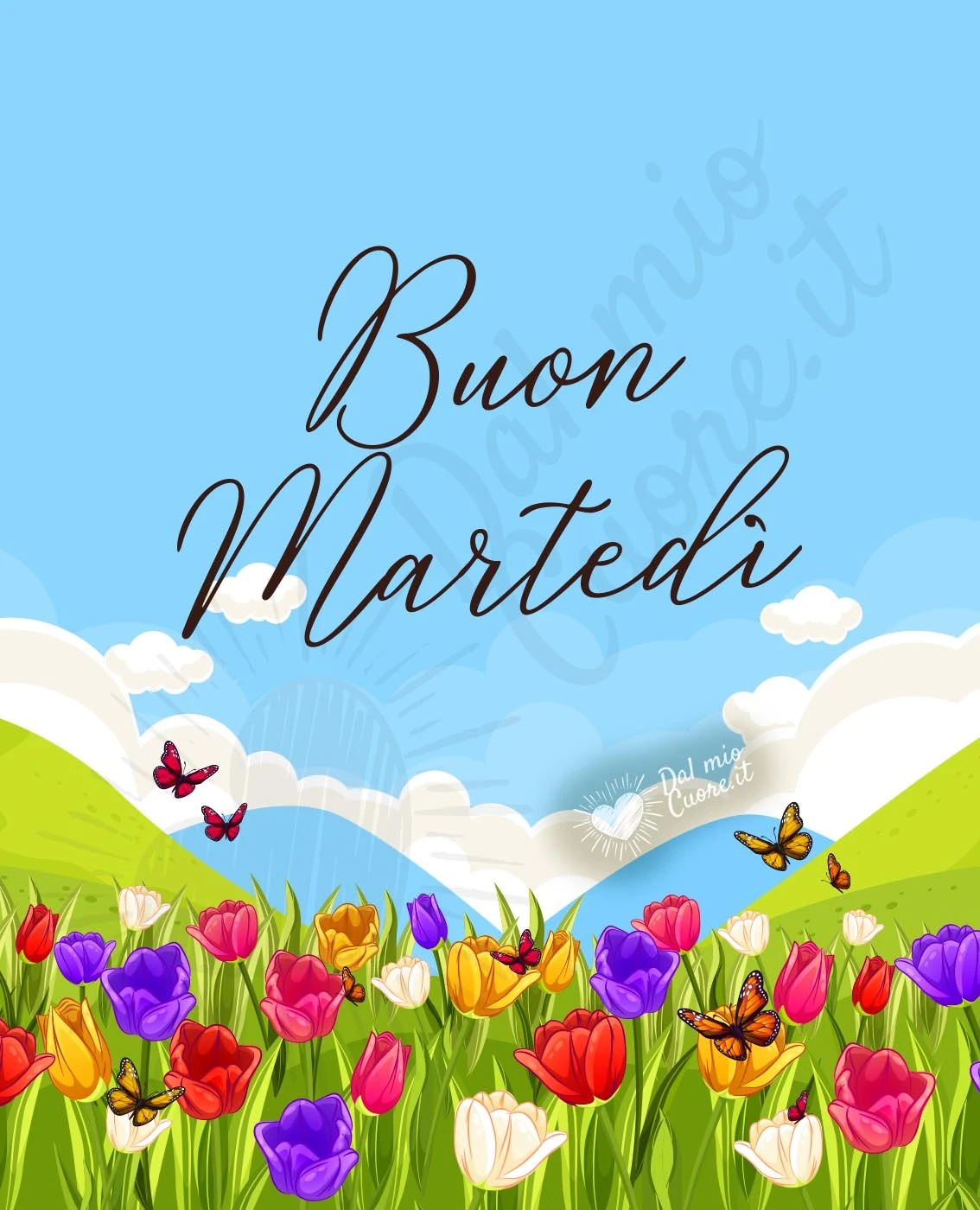 Buon martedì con fiori
