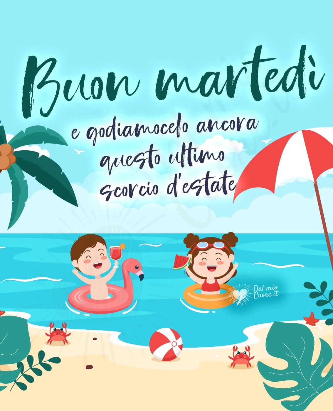 E godiamocelo ancora questo ultimo scorcio d'estate. Buon martedì