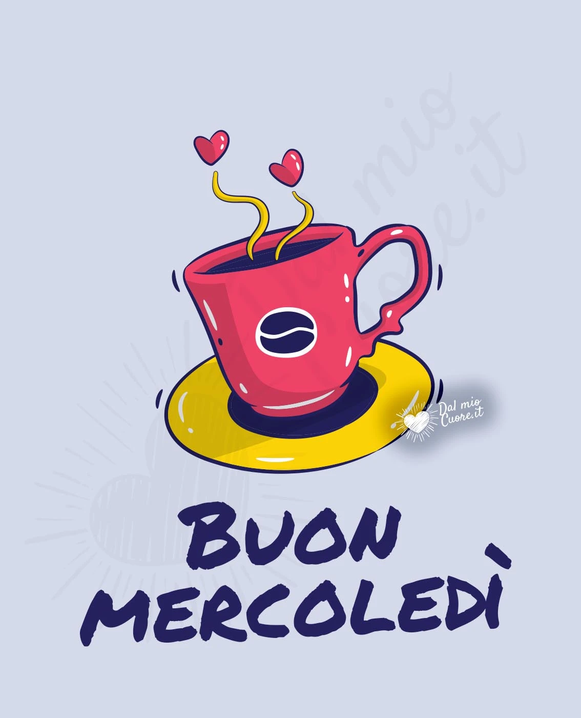 Buon mercoledì con tazzina di caffè