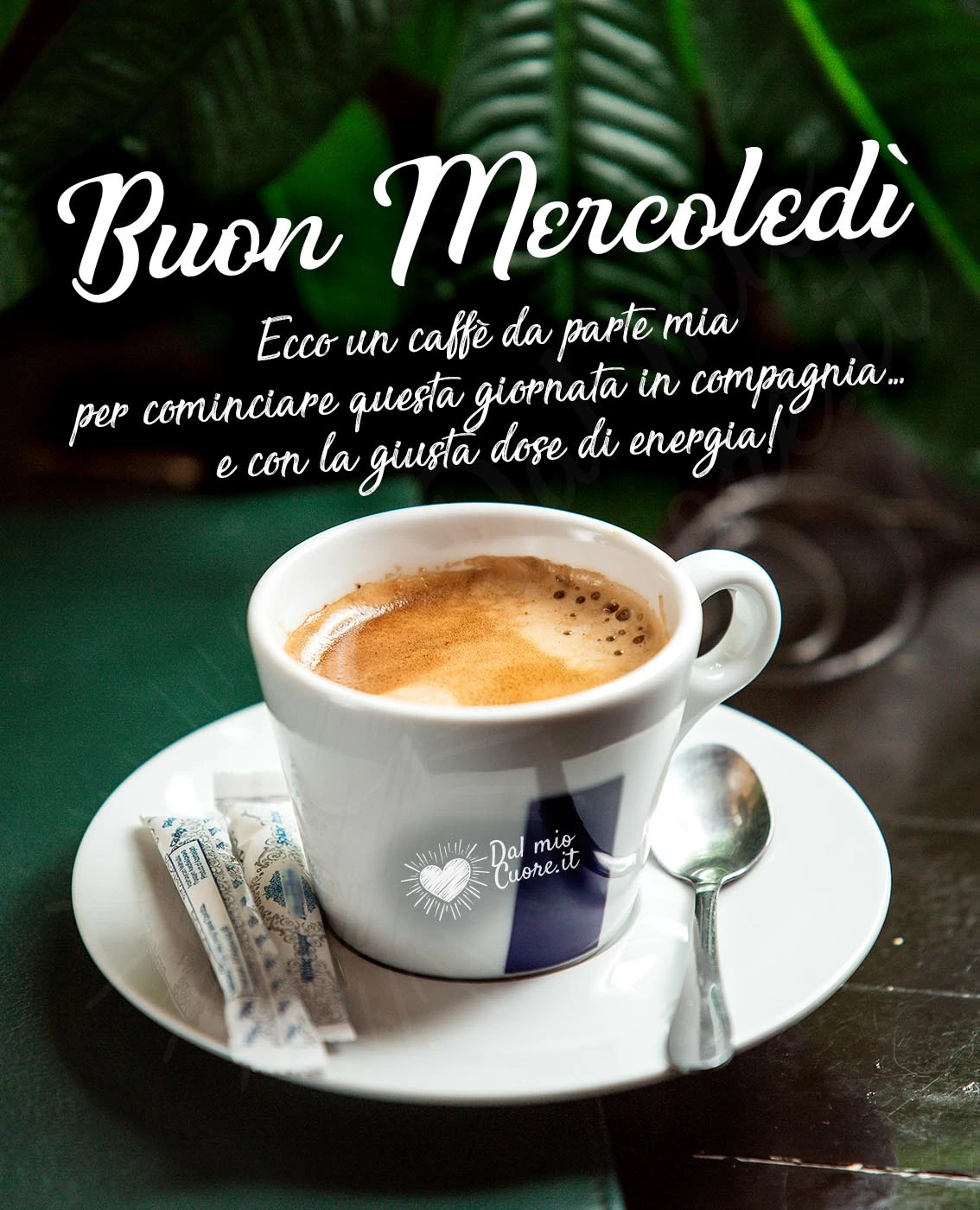 Buon mercoledì. Ecco un caffè da parte mia per cominciare la giornata in compagnia e con energia!