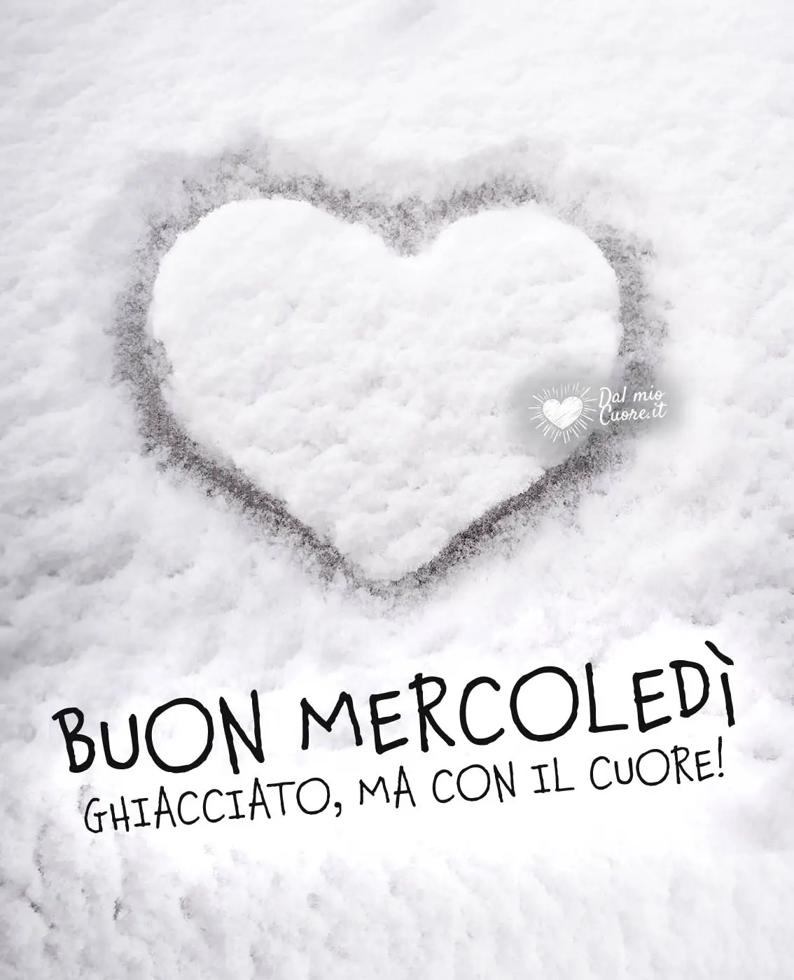 Buon mercoledi ghiacciato, ma con il cuore! Invernale
