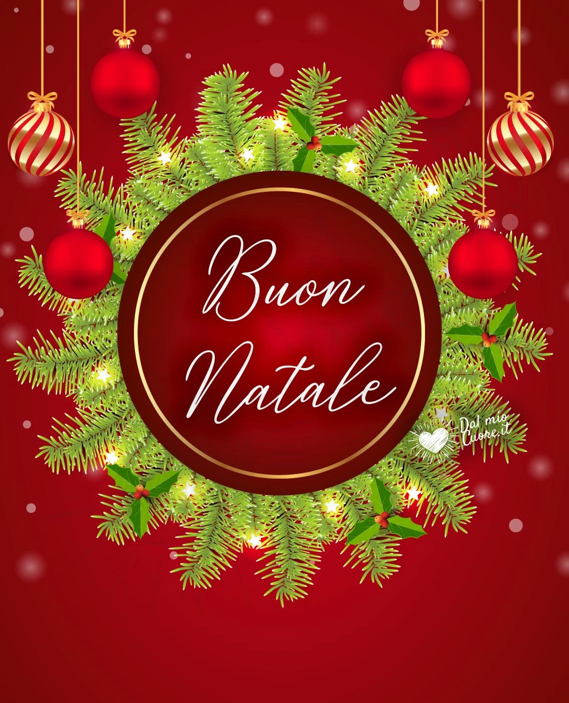 Buon Natale con corona di Natale Buon Natale con corona di Natale