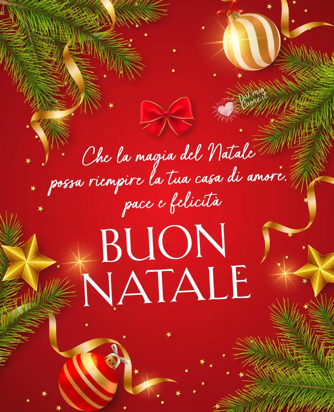 Buon Natale. Che la magia del Natale possa riempire la tua casa di amore, pace e felicità