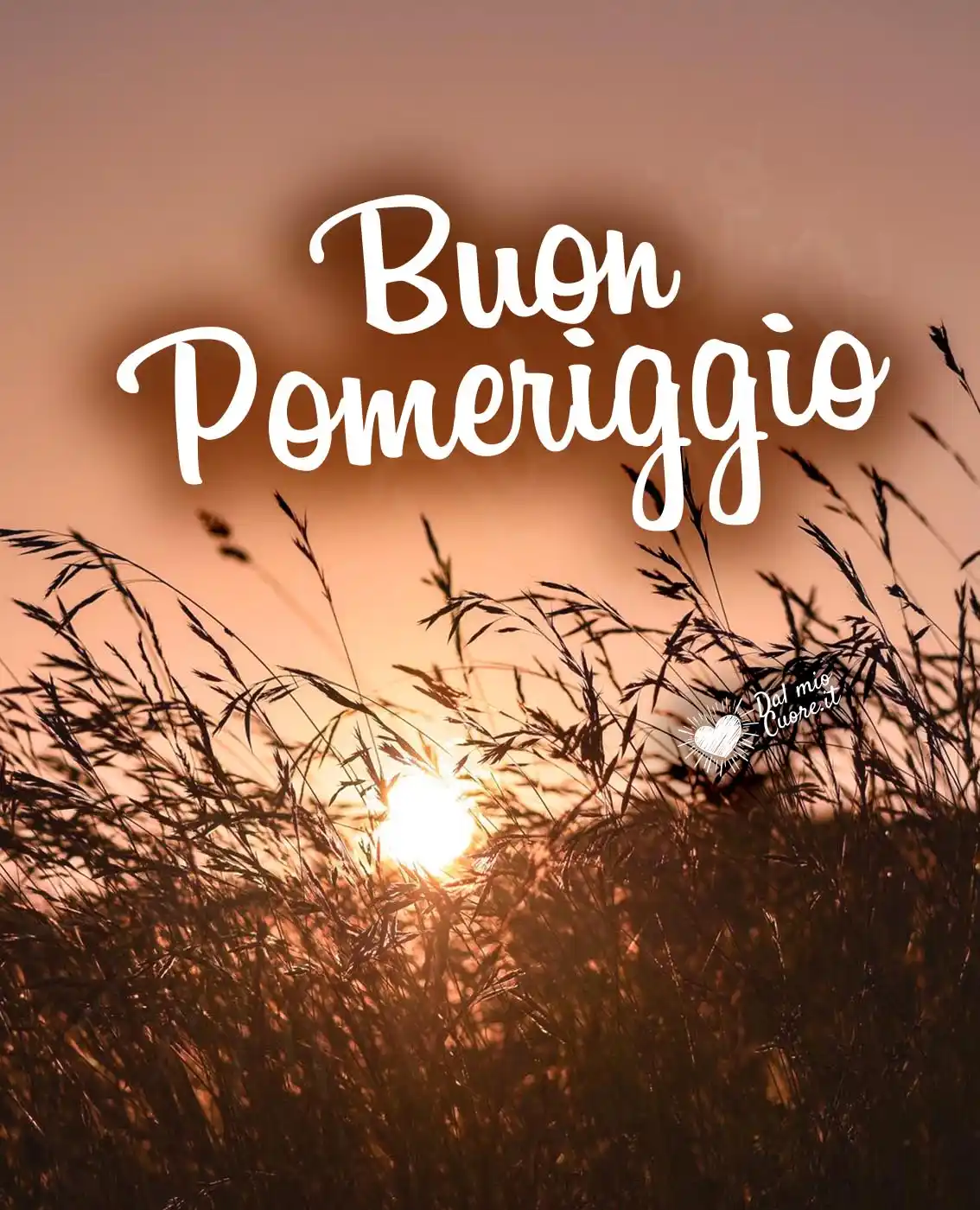 Buon pomeriggio al tramonto