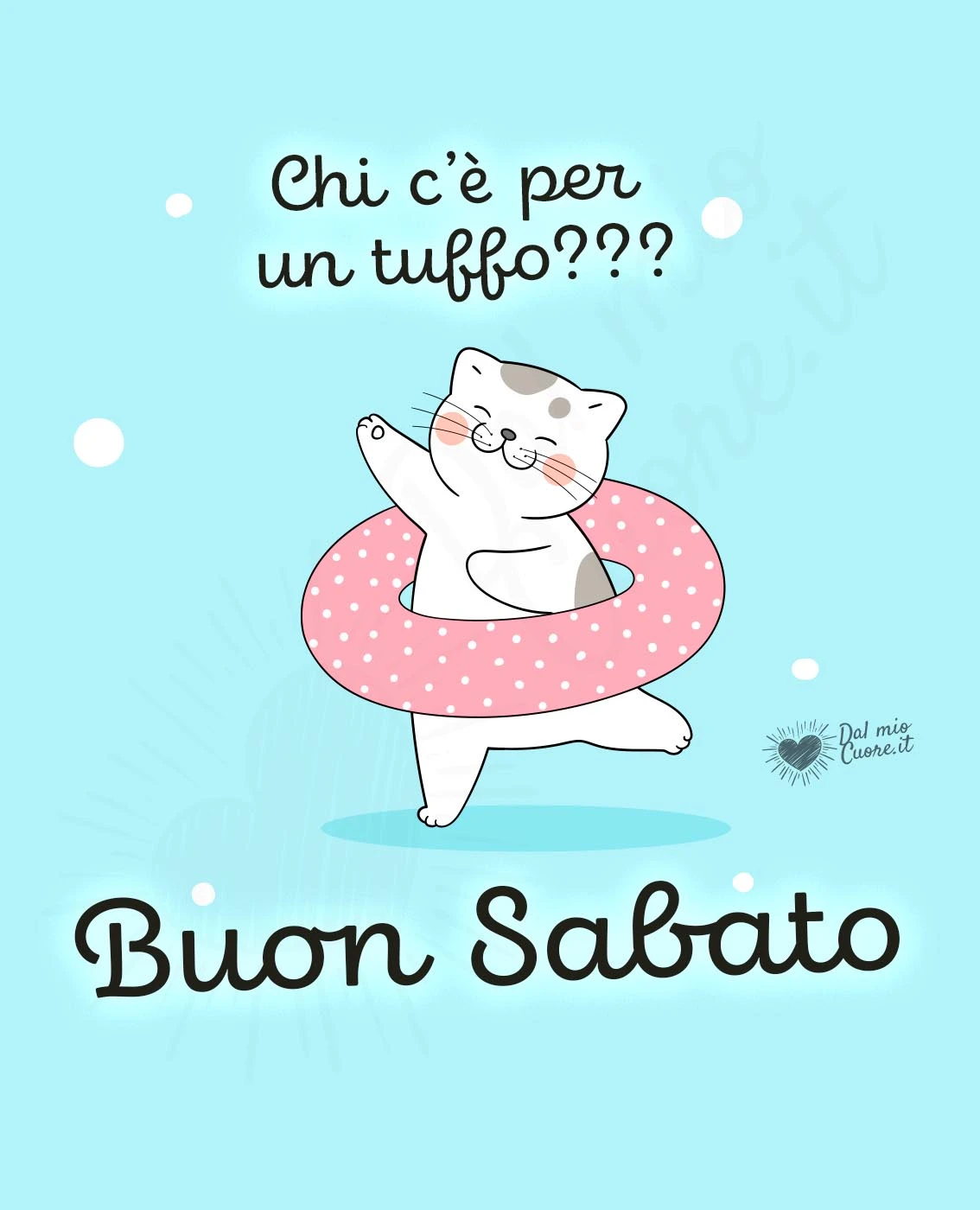 Chi c’è per un tuffo??? Buon sabato Chi c’è per un tuffo??? Buon sabato
