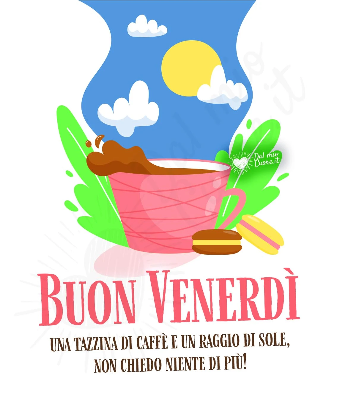 Buon Venerdì! Una tazzina di caffè e un raggio di sole, non chiedo niente di più!