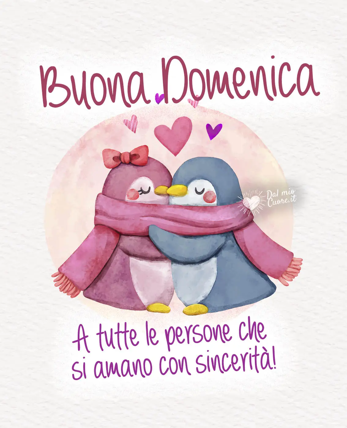 Buona Domenica a tutte le persone che si amano con sincerità!