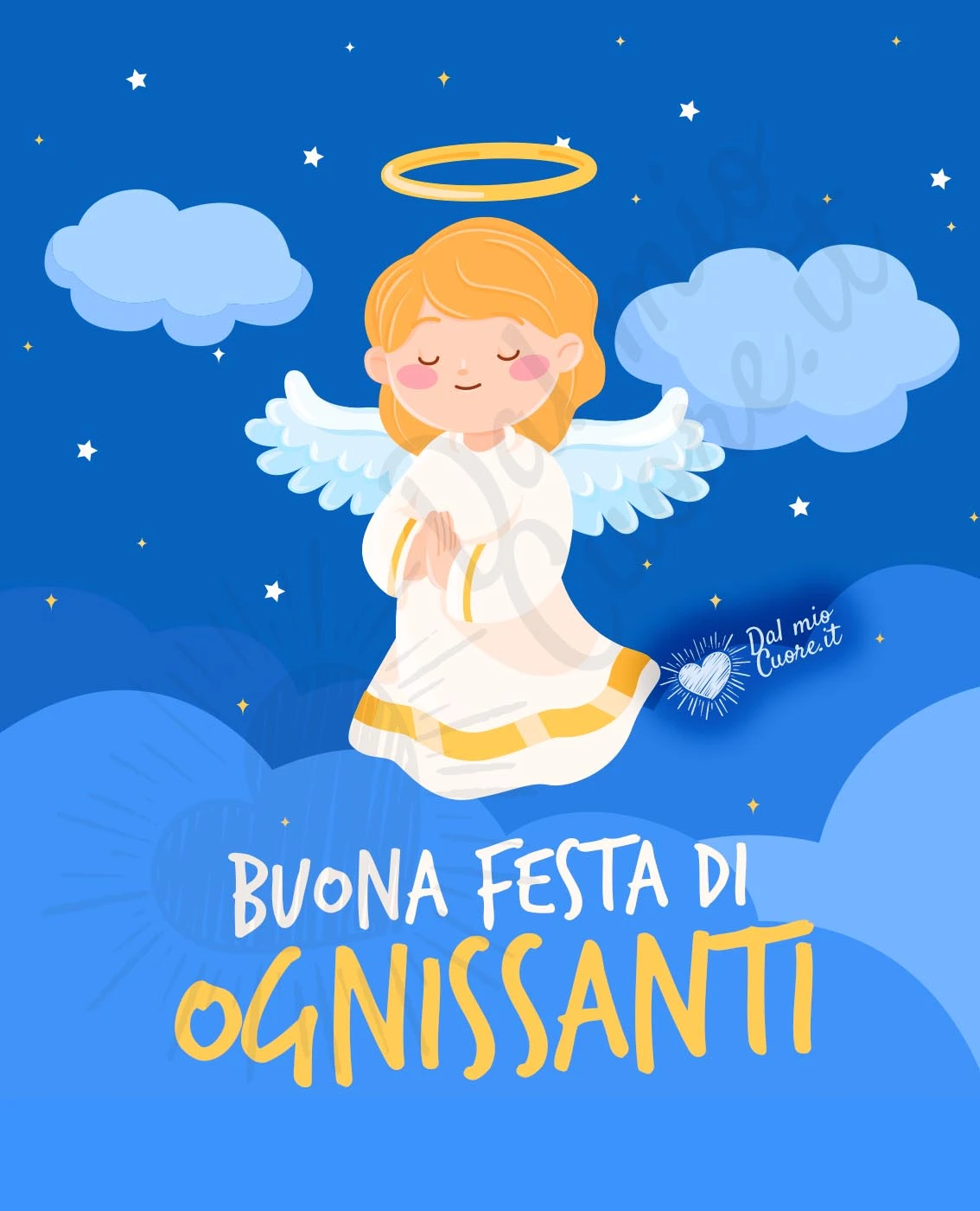 Buona festa di ognissanti con angioletto Buona festa di ognissanti con angioletto