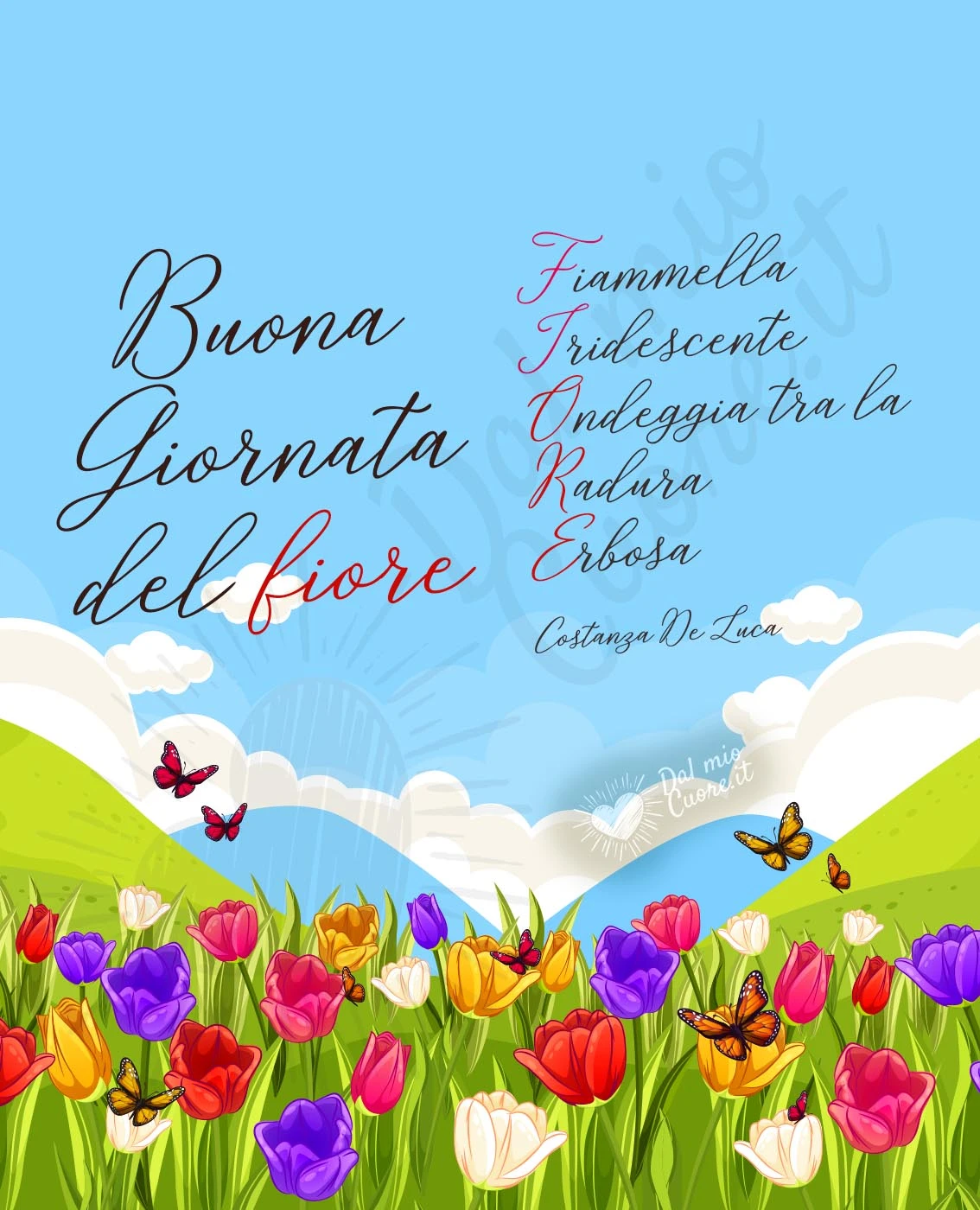 Buona Giornata del fiore Buona Giornata del fiore