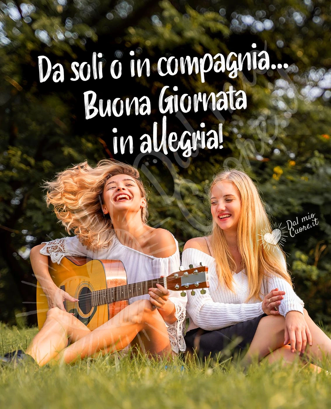 Da soli o in compagnia... Buona giornata in compagnia!