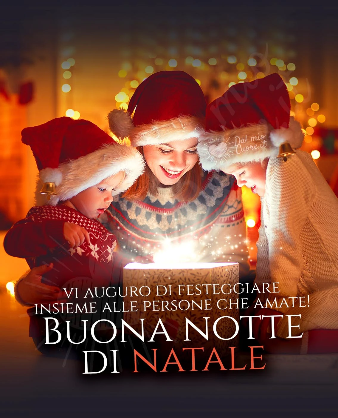 Vi auguro di festeggiare insieme alle persone che amate! Buona notte di Natale