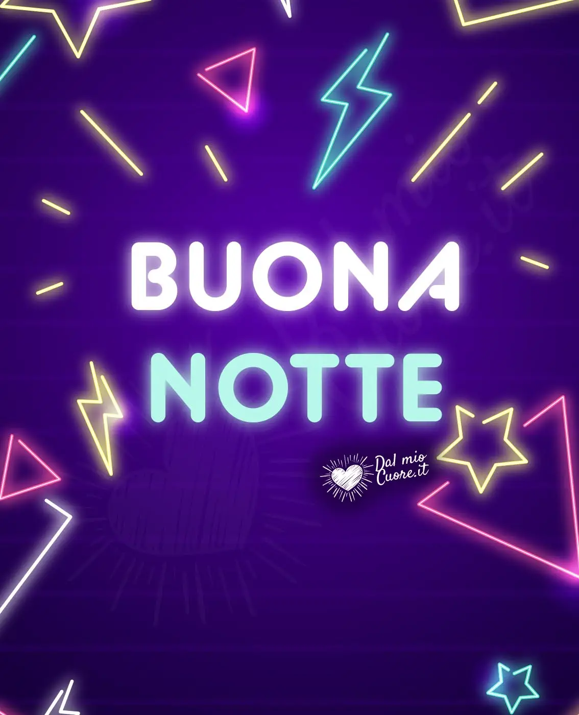 Buona notte immagini con luci