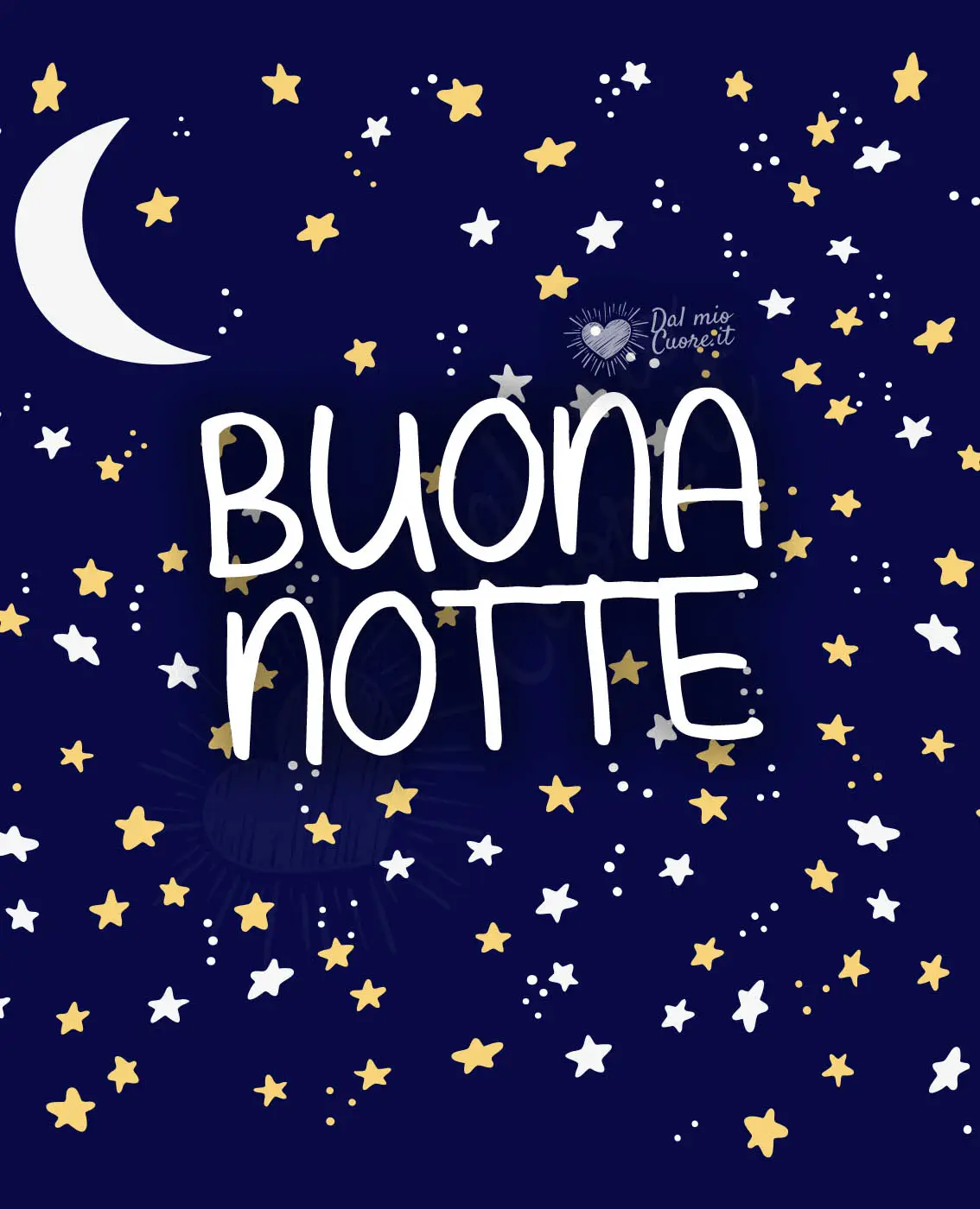 Buona notte con luna e stelle Buona notte con luna e stelle