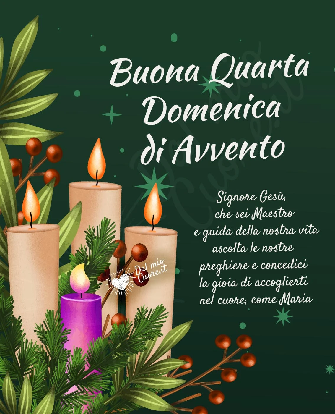 Immagine Buona quarta domenica di Avvento con preghiera