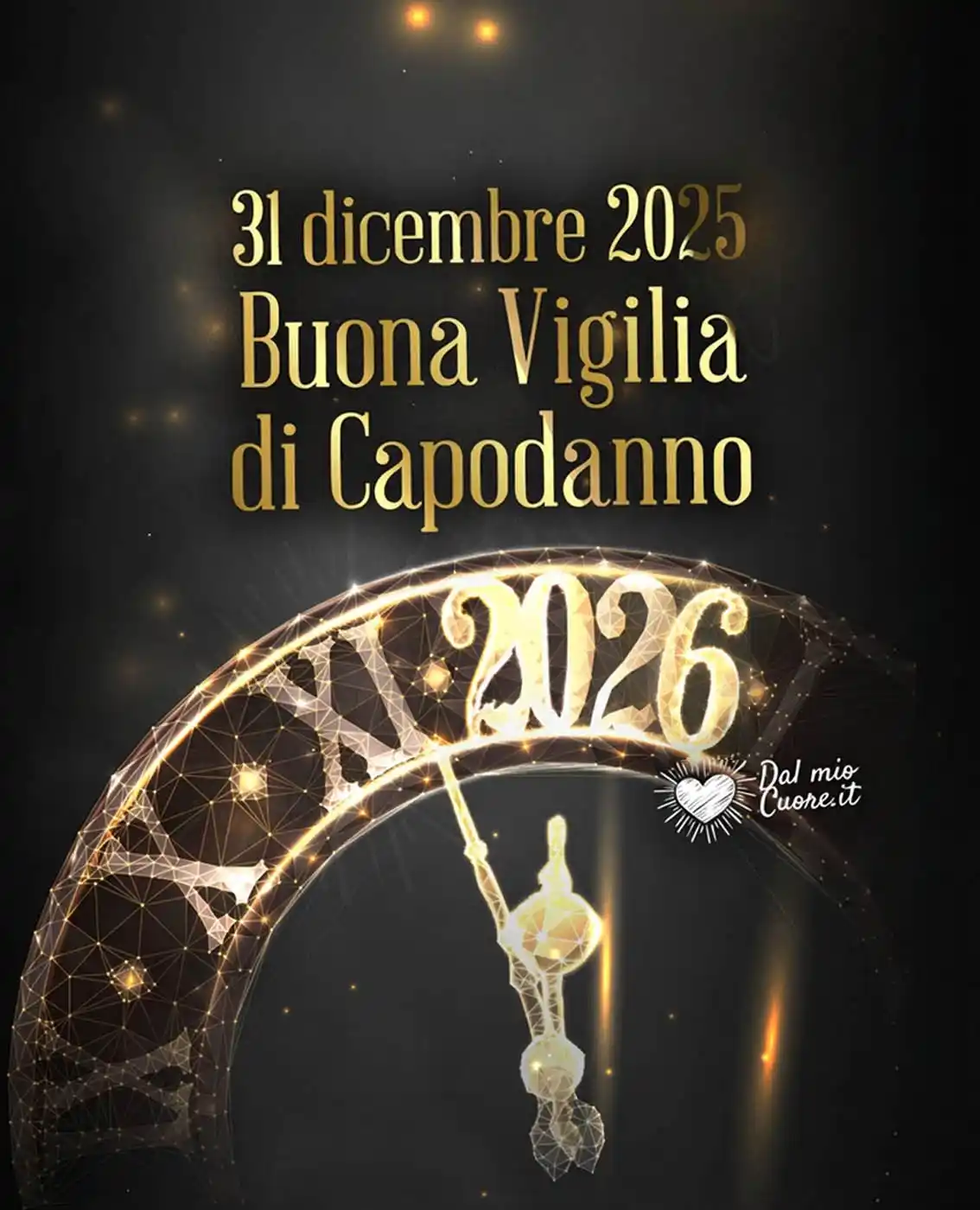 31 dicembre 2025. Buona vigilia di capodanno 2026