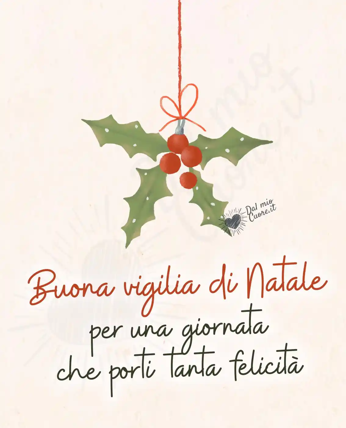 Buona vigilia di Natale. Per una giornata che porti tanta felicità
