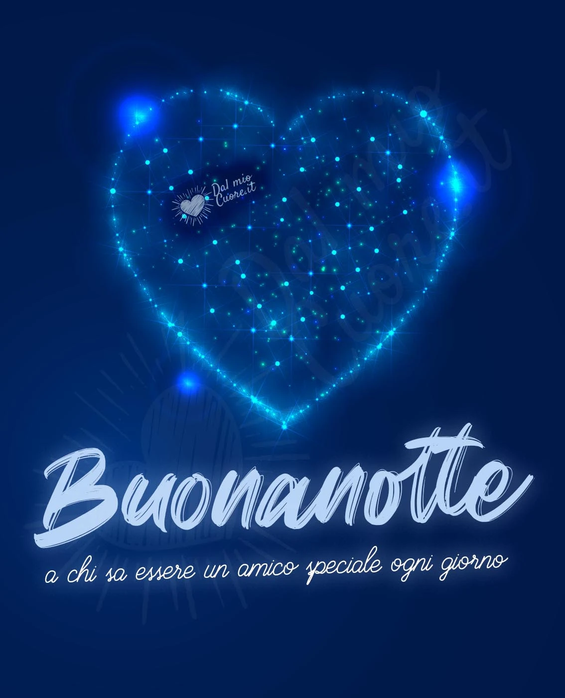 Buonanotte a chi sa essere un amico speciale ogni giorno