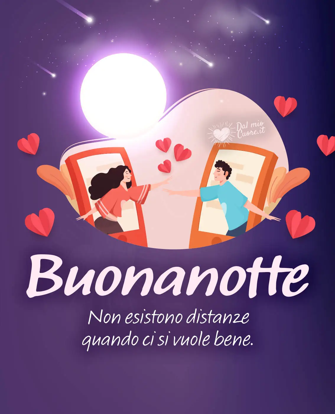 Non esistono distanze quando ci si vuole bene. Buonanotte Non esistono distanze quando ci si vuole bene. Buonanotte