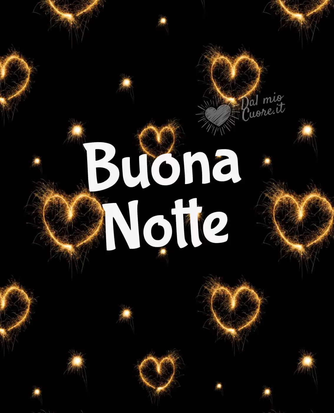 Buonanotte con cuori