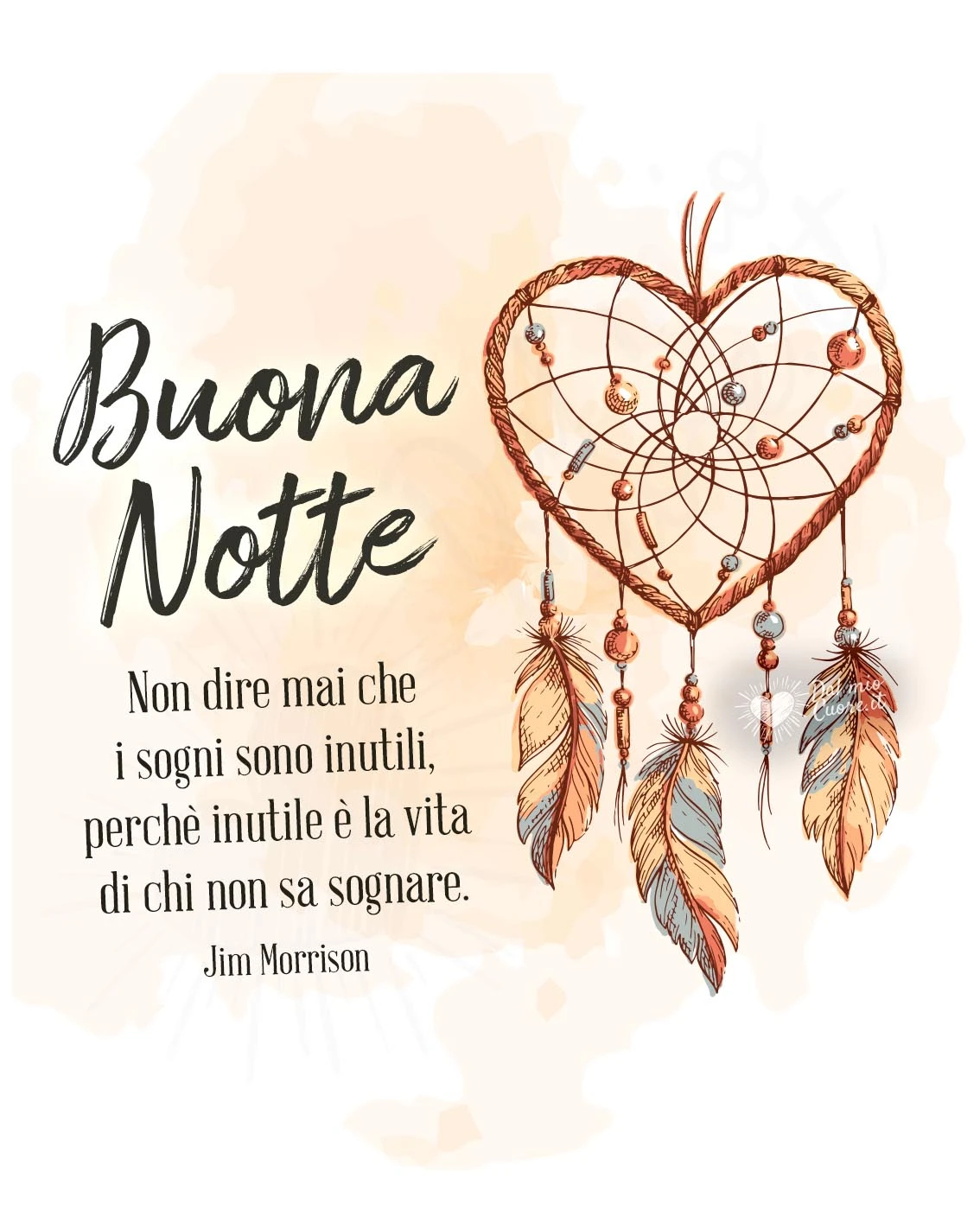 Buonanotte e frase sui sogni