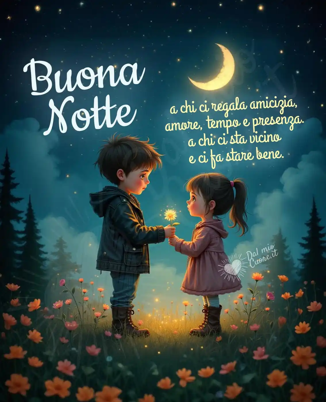 Buona Notte. A chi ci regala amicizia, amore, tempo e presenza. A chi ci sta vicino e ci fa stare bene Buona Notte. A chi ci regala amicizia, amore, tempo e presenza. A chi ci sta vicino e ci fa stare bene