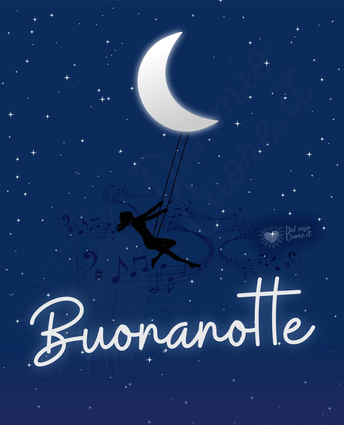 Buonanotte con luna "altalena"